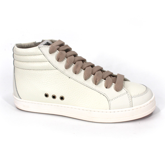P448 Skate Medusa Sneakers NEW White Leather Mid High Top Ankle Zip Shoes 37